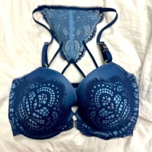 Victoria’s Secret• Dream Angels• Lined Demi• 32DDD• racerback • blue• NWT | 1574